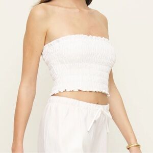 Reformation Lena Linen Top US M